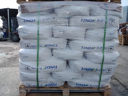 Un buen precio. TINOX R-2160 Titanium Dioxide Rutile with CAS No 13463-67-7 and Oil Absorption 15-25 g/100g as White Powder en línea