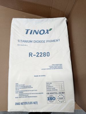 Un buen precio. TINOX R-2280 Titanium Dioxide Rutile with Excellent Opacity High Heat Resistance and Low Volatility for Plastic Applications en línea